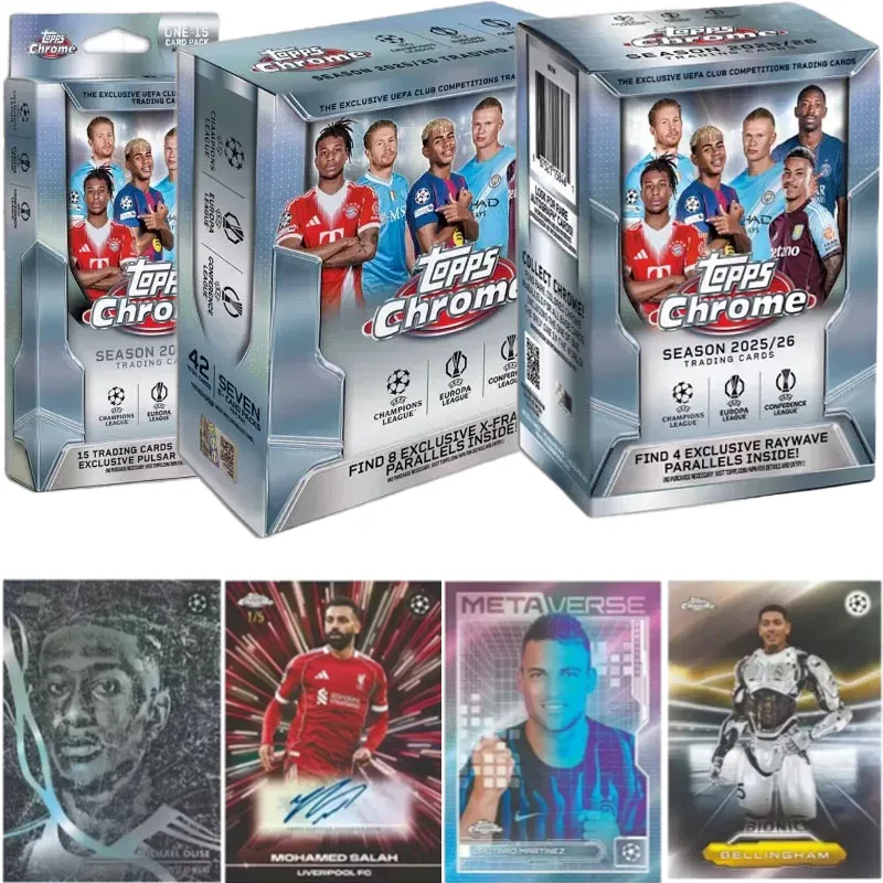 cartes-de-collection-authentiques-2025-26-topps-champions-league-et-european-war-football-star-boite-de-vente-au-detail-ucc-cartes-de-collection-jouets-cadeaux