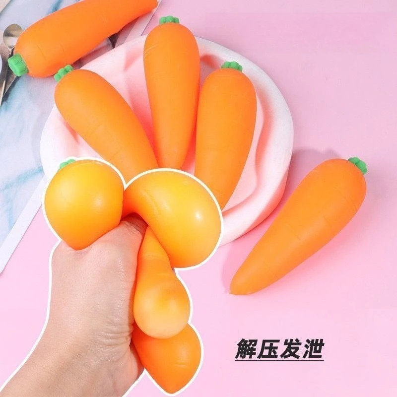 Hot Creative Cute Carrot Slow Rebound Decompression Toy High-looking Exquisite Decompression Toy Bad Mood Anxiety Vent Toy Gift