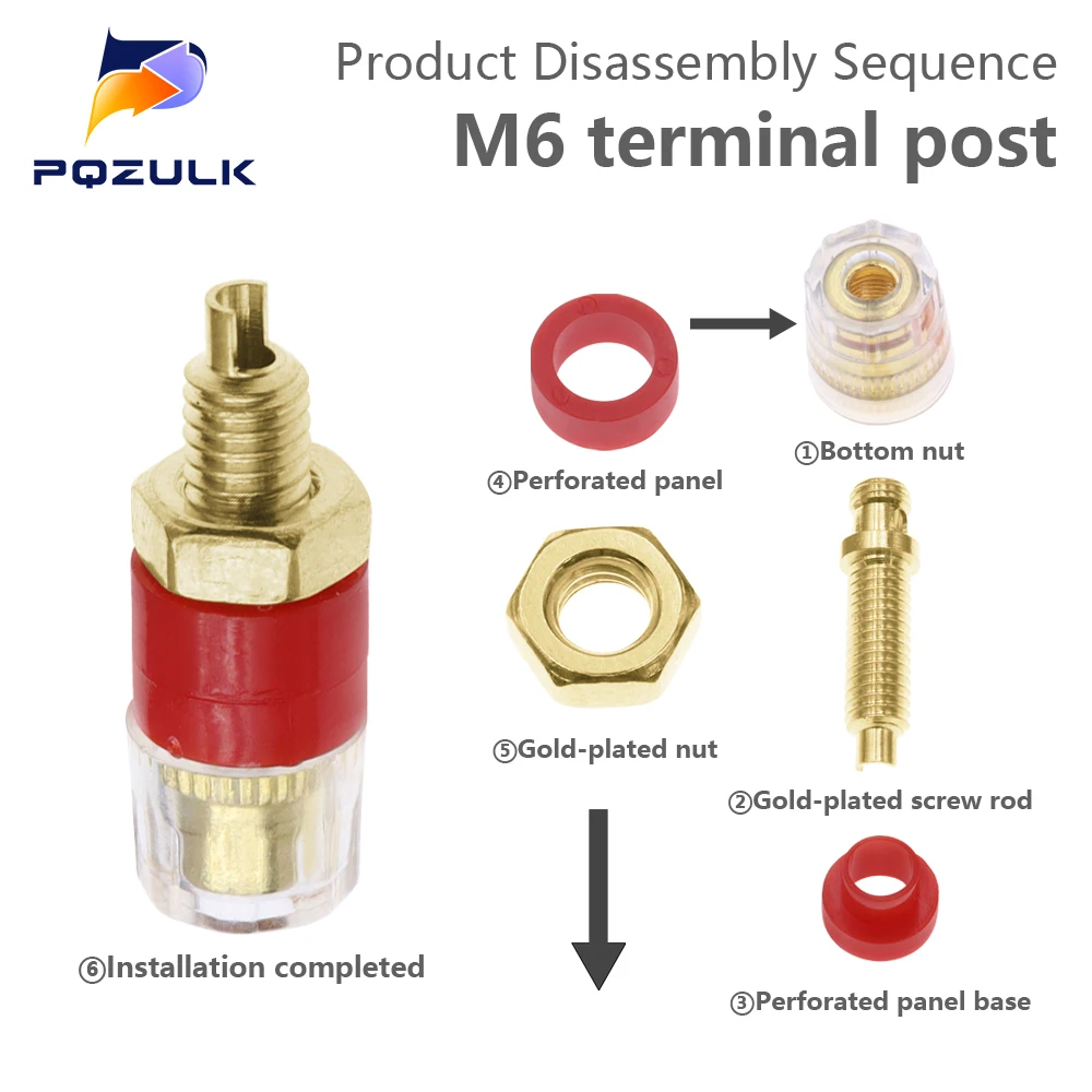 Speaker Terminal Binding Post 4mm Banana Plug Socket Low Frequency Amplifier Connector for Loudspeakers DropShipping