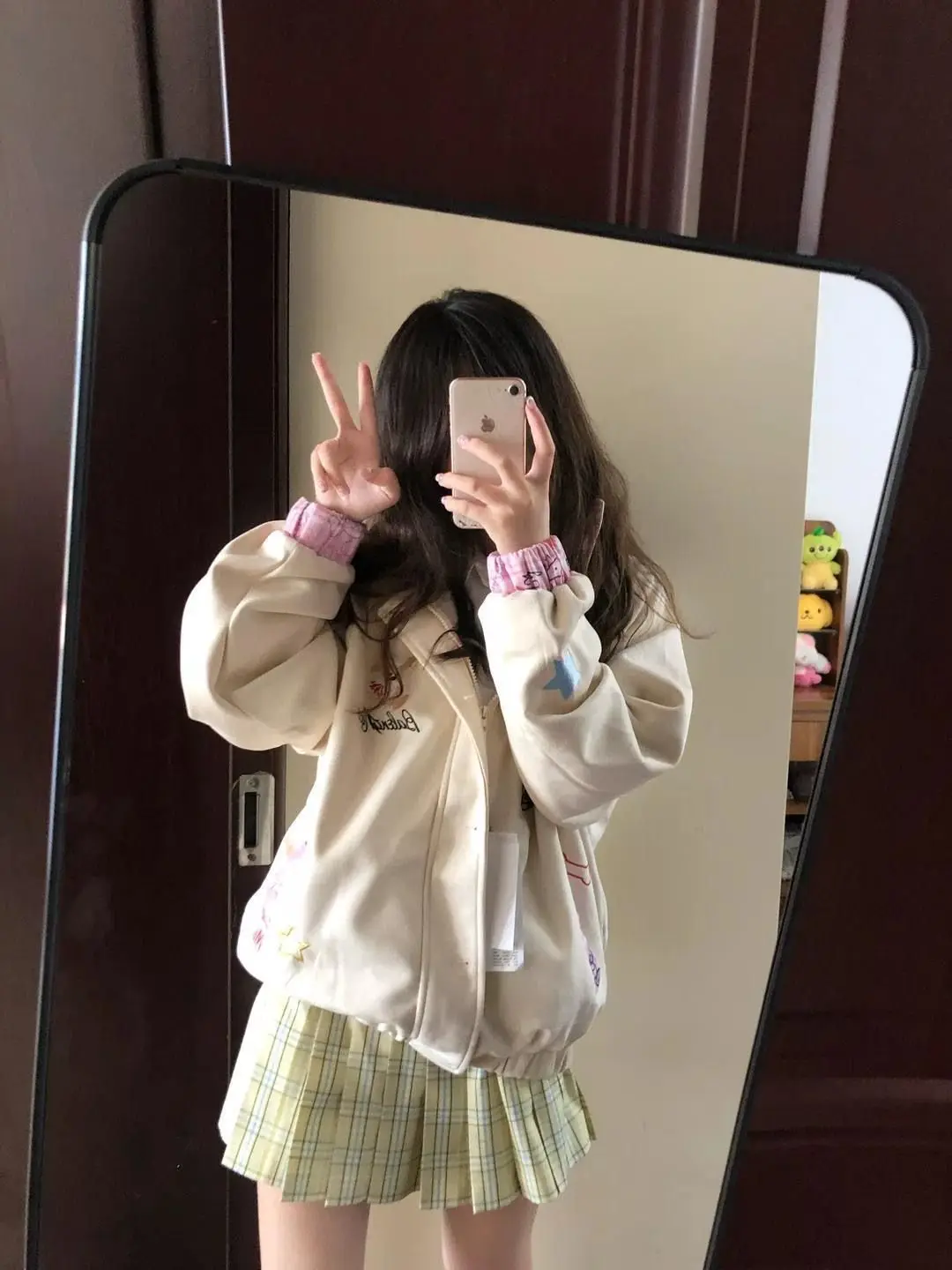 

Бейсбольные куртки K-pop женские весенние сетчатые на шнурке, свободного кроя, с расклешенными рукавами, с длинными рукавами, из быстросохнущей ткани, ветрозащитные, легкие