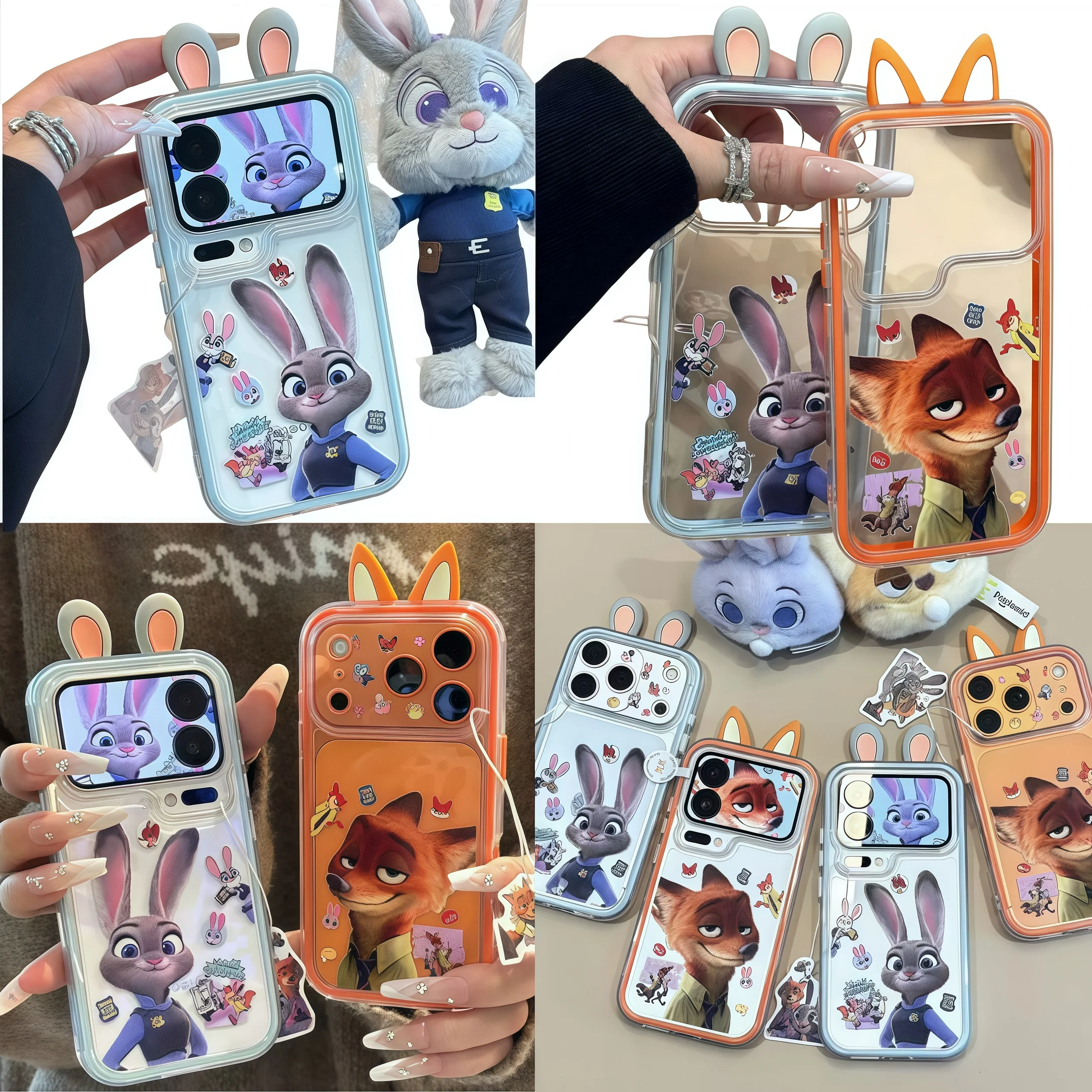 

Valentine's day Gifts Zootopia Judy Nick Couple Mobile Phone Case Cute New Style Niche Gift Available for IPhone Birthday Gift