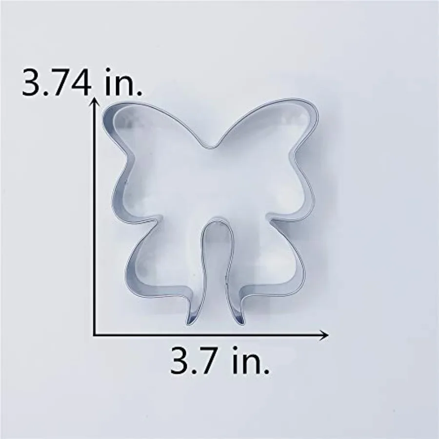 Bow Ribbon Ce Cutter - 3.7 x 3.8 ihes - Stainless Steel