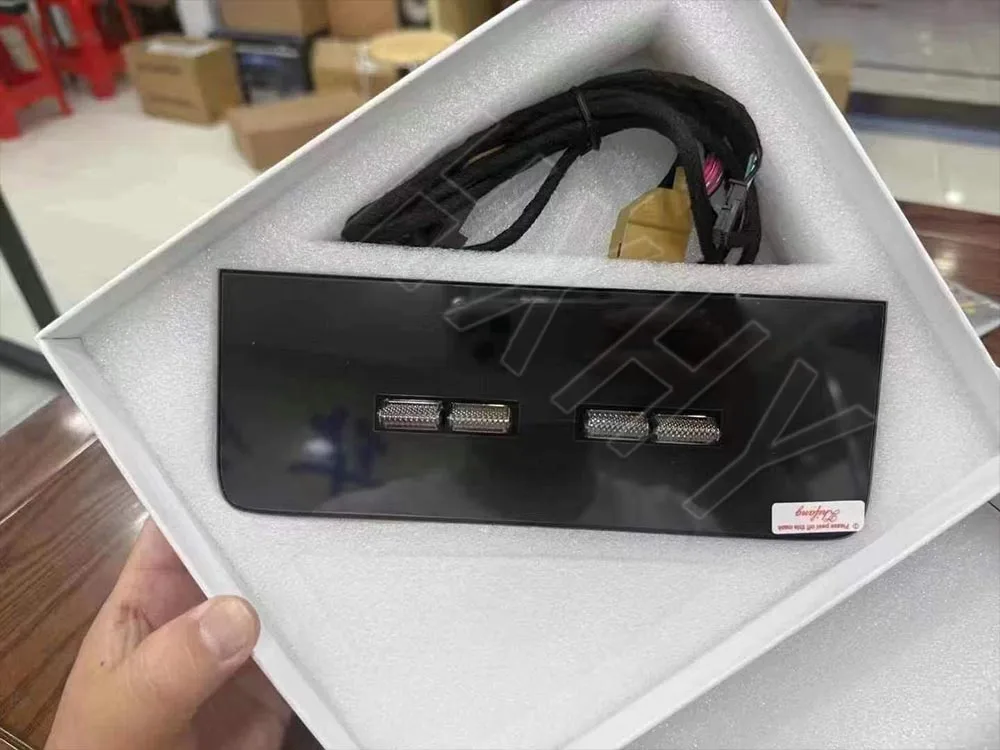 New Car Digital Console Rear AC Panel Full Touch 2026 Style Multimedia For Porsche Cayenne 2018-2025 Player Control