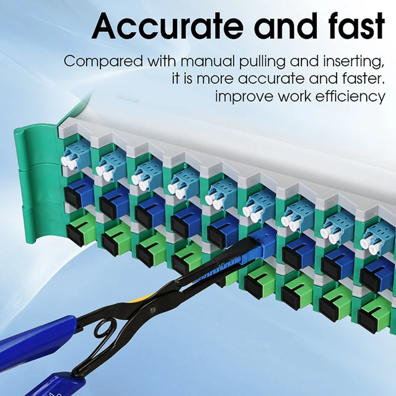 Nuevo VCFS-18 SC/LC conector de fibra óptica enchufe y abrazadera herramienta de extracción herramienta de sala de fibra óptica