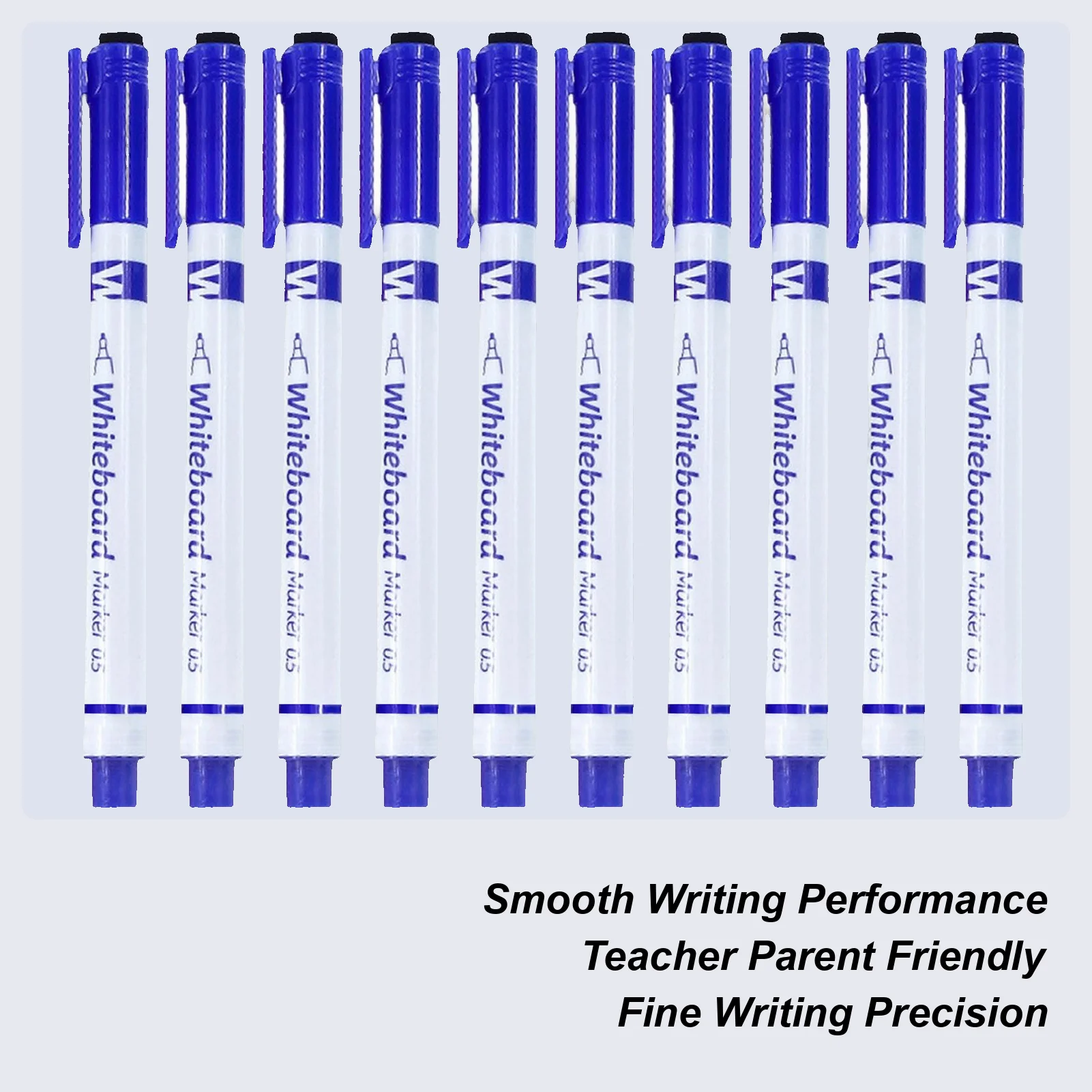

Маркеры с тонким наконечником, 10 шт., классная ручка с ластиком, набор маркеров с тонким наконечником 0,5 мм для доски для учителей, классной комнаты