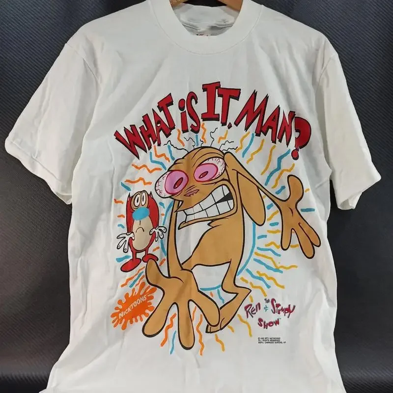 Ren And Stimpy Cartoon T-Shirt in voller Größe S 5Xl
