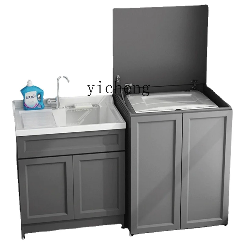 Zc Balcony Alumimum Impeller Washing Machine Cabinet Combination Partner Pool Tank Integrated