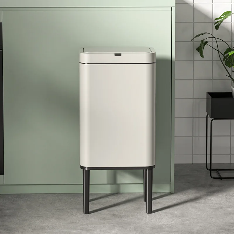 

Smart sensor trash can household kitchen living room bathroom toilet office with cover