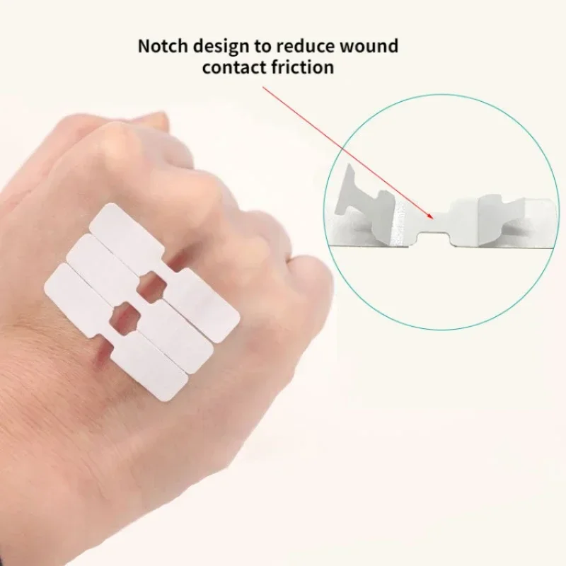 20 ชิ้น/เซ็ต Sutureless Band Aid พลาสเตอร์ผิวกล้ามเนื้อ Patch บาดแผลเทป Patch First Aid ผ้าพันแผลกาว Woundplast