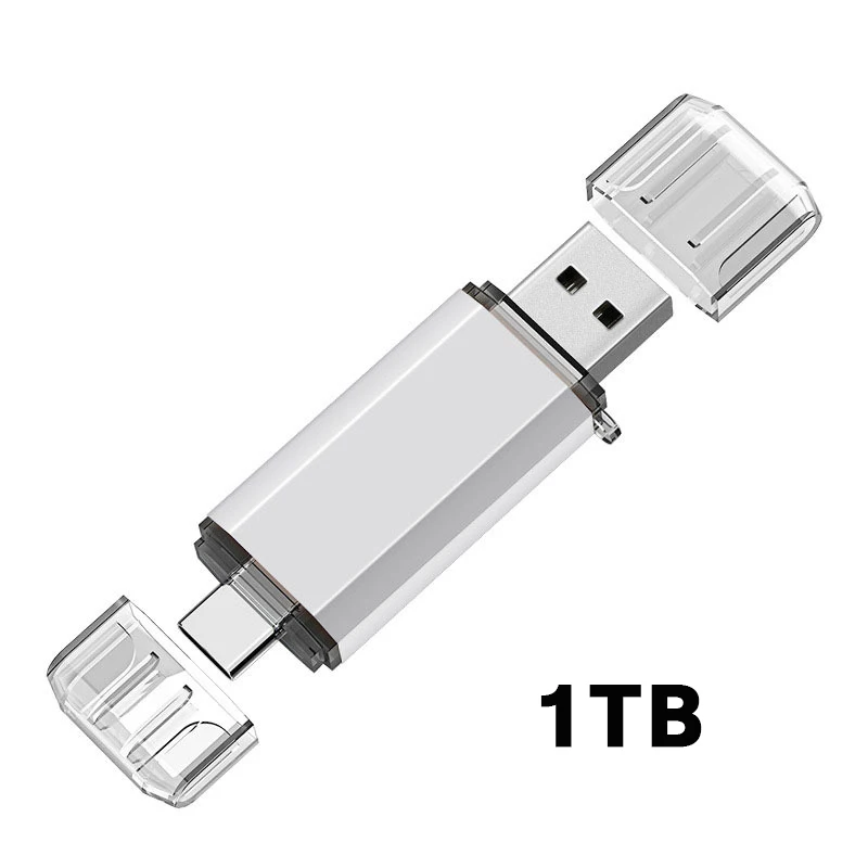 2-in-1-Flash-Laufwerk 16 TB OTG USB 2.0 Typ C High-Speed-Pendrive-Speicherstick für iPhone, Samsung, Android, Laptop