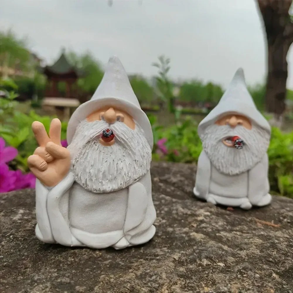 Funny Elf Garden Sculpture Ornaments ElvesDecor Collectible Garden Gnomes Home Decor Decoration Crafts Dwarf Figurines Garden