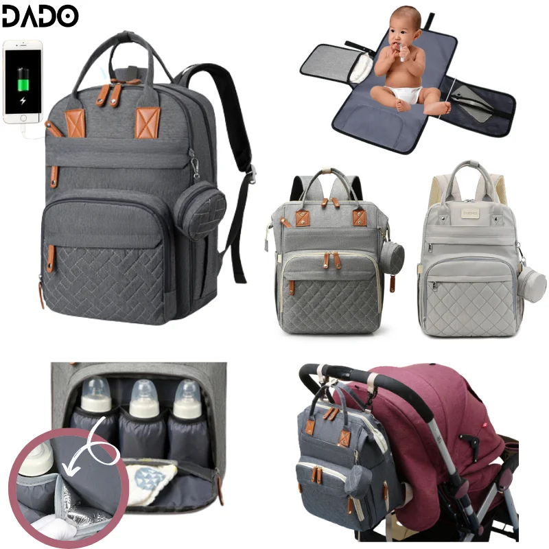 Bolsa maternidade para bebê Mochila sacos de fraldas Multifuncional viagem Maternidade Bebê Trocando de grande capacidade Presente à prova d\'água