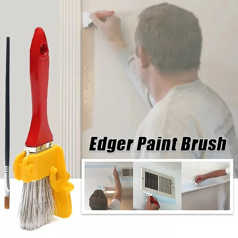 Edging Color Separation Paint Brush Multifunctional Handheld Paint Edger Tool For Indoor Outdoor Walls Ceilings Paint Brush Tool