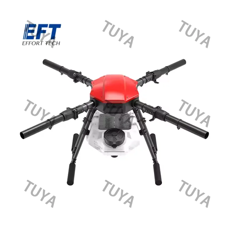 E410P 10L 10Kg upgraded four-axis agricultural spray frame 1393mm wheelbase waterproof foldable