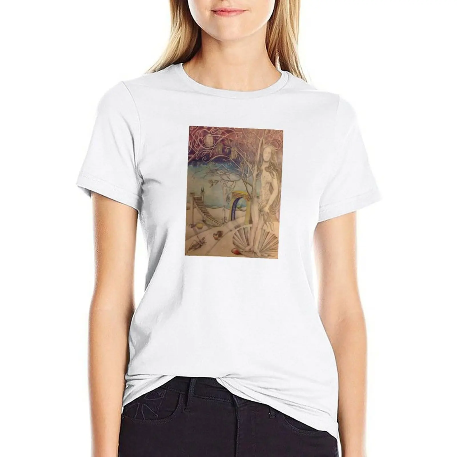 Birth of Venus' Ideals T-shirt hippie clothes plus size tops t shirts for Women loose fit