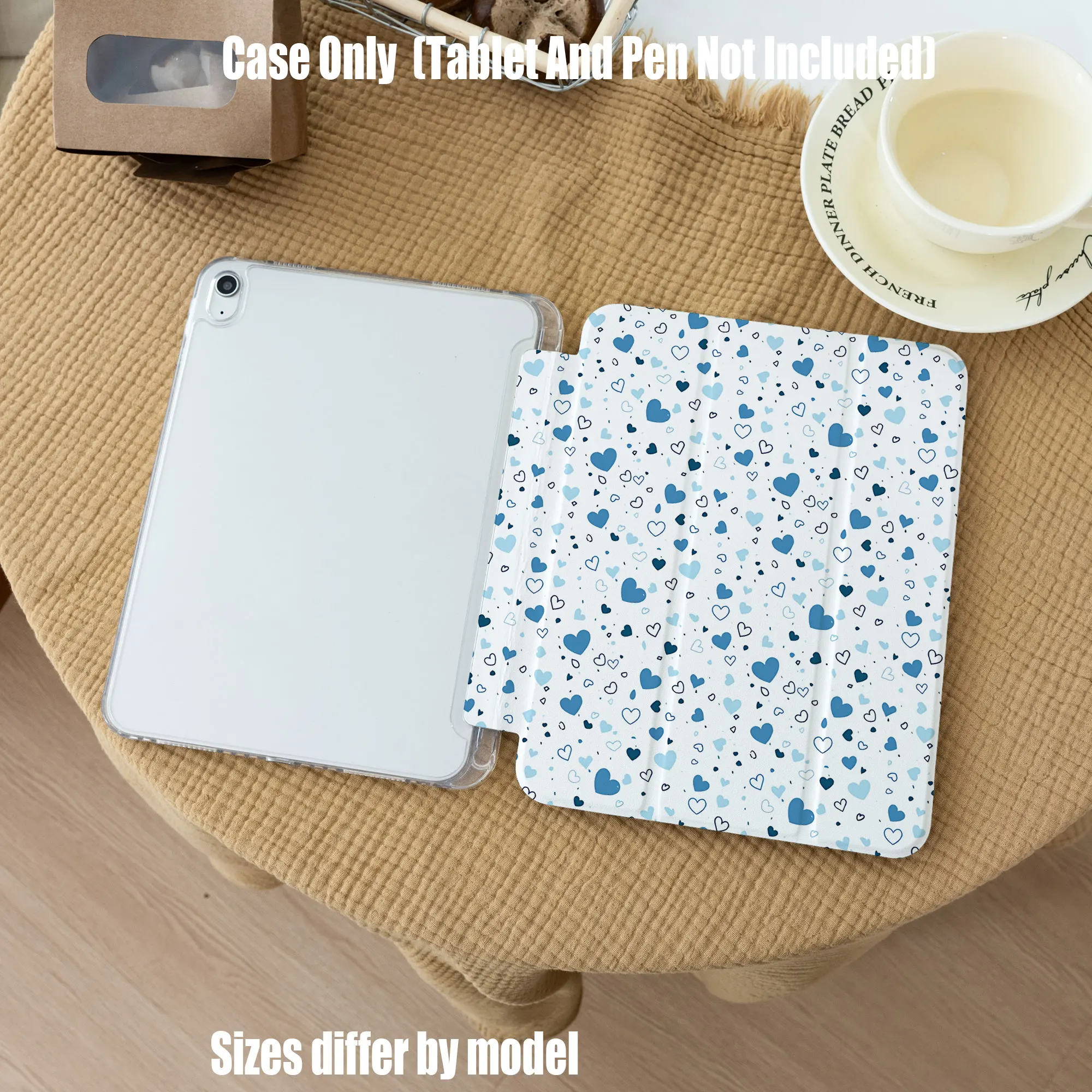 Slim Fit Premium TPU Tablet Cover, Shockproof Durable Lightweight Protective Case for iPad Samsung Huawei Honor Redmi Xiaomi