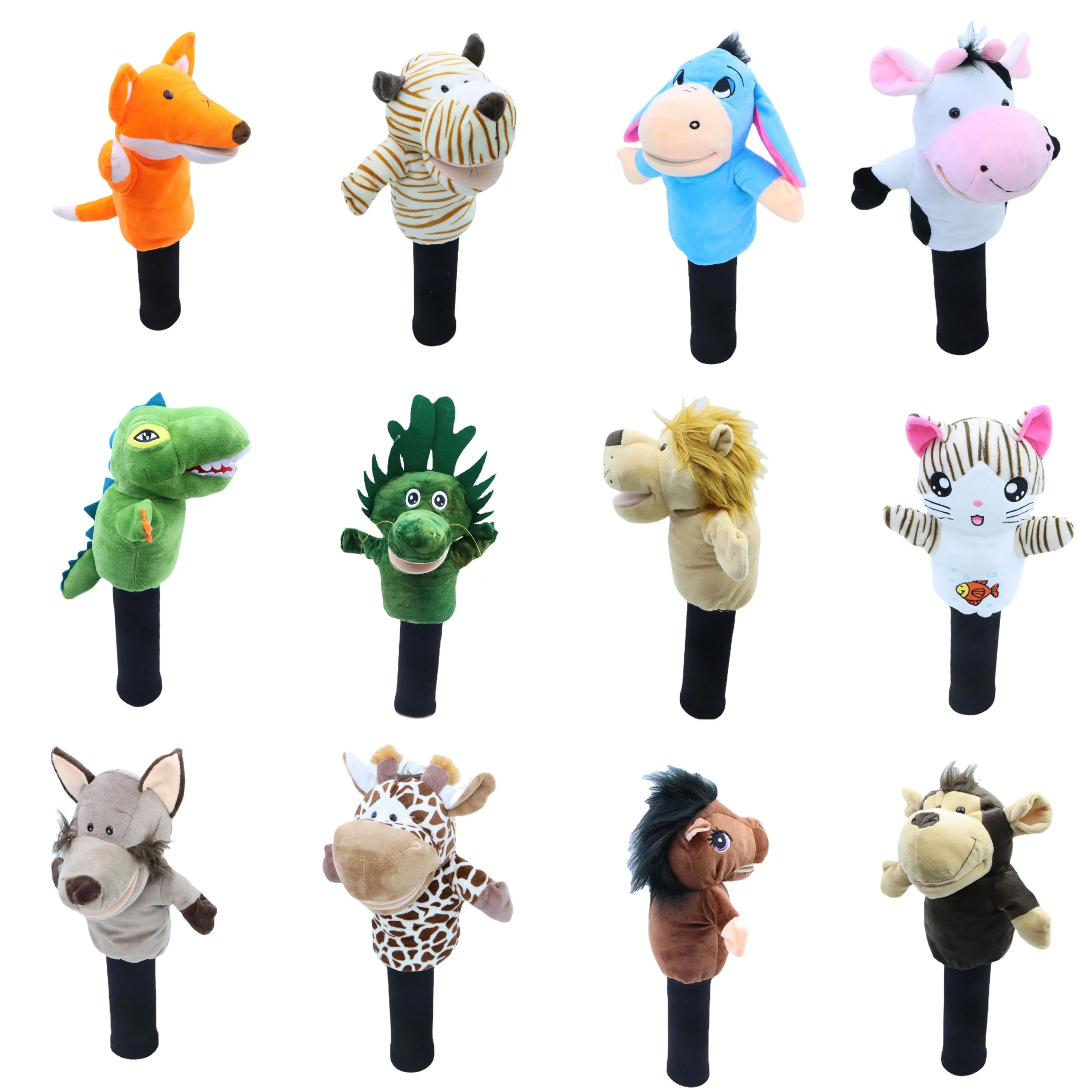 Several Animals Golf Fairway #3#5 Wood Head Covers Plush Golf Headcovers For Men Women Mascot Novelty Cute Gift