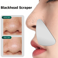 1pc Blackhead Scraper Facial Skin Scrubber Face Spatula Exfoliator Deep Clean Blackhead Remover Pore Cleaner Body Skin Care Tool