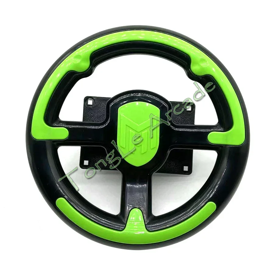 Arcade Crazy Racing 3D Swing Machine Parts FIRE CAR Game DIY Kit Accessories, Metal Base or Steering Wheel with Micro Switch