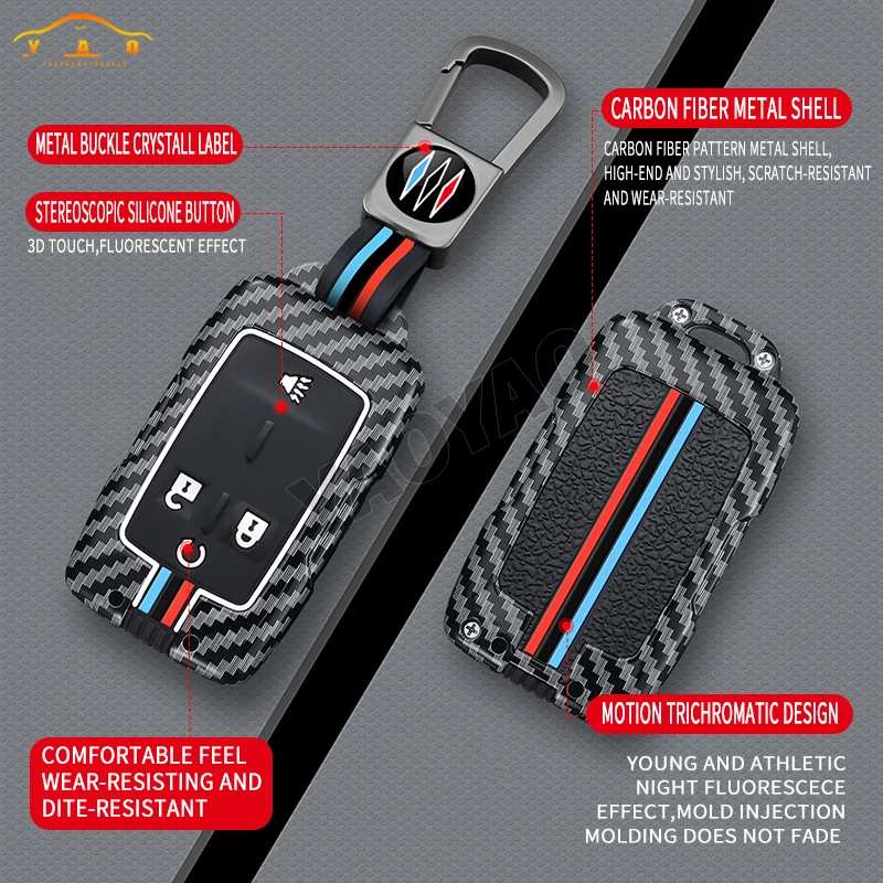 

Car Remote Key Case Cover For Chevy Chevrolet Silverado Colorado/GMC Sierra Canyon 2014 - 2017 Accessories