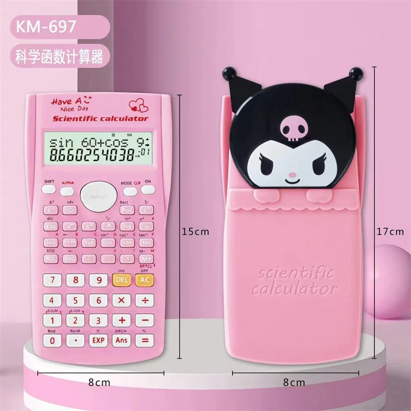 Hello Kitty Electronic Calculator Desktop Office School Financial Accounting Tool Slide Science Function Sanrio Calculation Gift