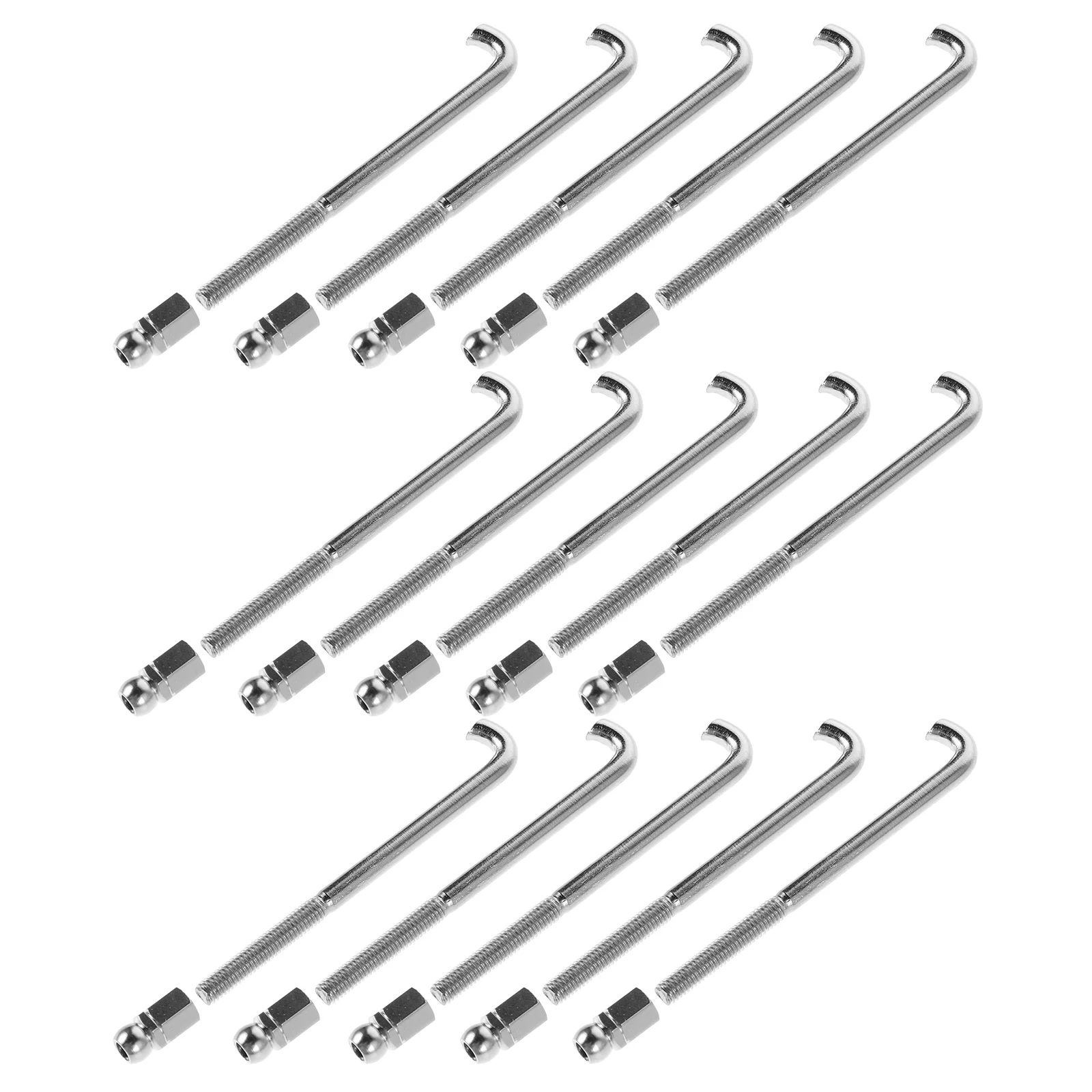 48PCS Banjo Hook Nut Bolt Tools Silver Musical Instrument Adjustable Hooks Comprehensive Repair Kit Precision Guitar