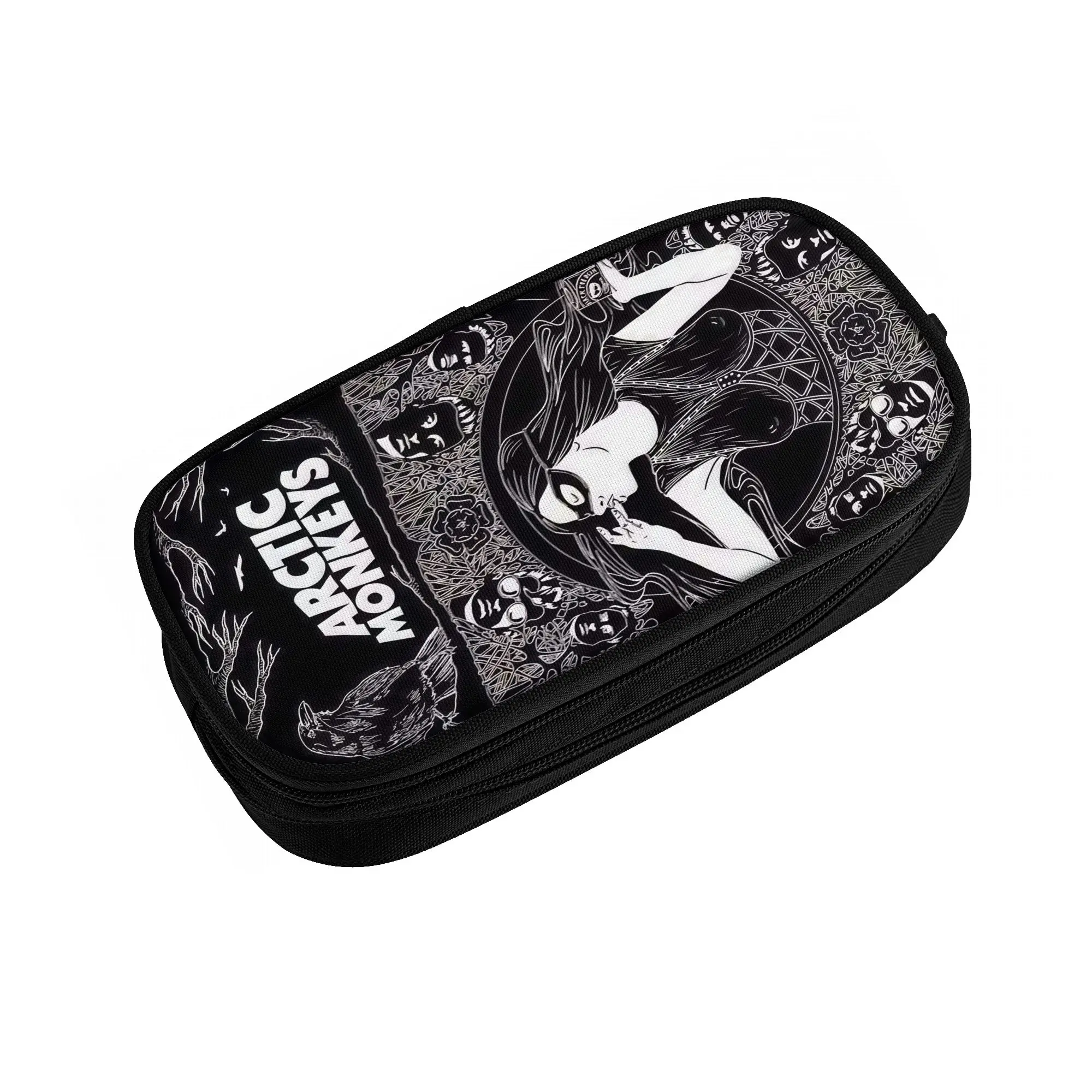 Arctic Monkeys English Rock Band  Pencil Cases for Girl Boy Large Storage  Pen Bag Box School Accessories