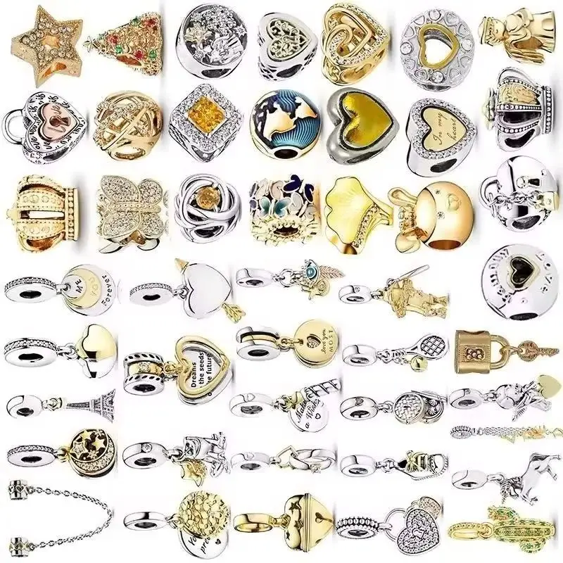 

10pcs/lot Women's Charm Beads Set DIY Bracelet & Necklace Jewelry Accessories Kit for Crafting