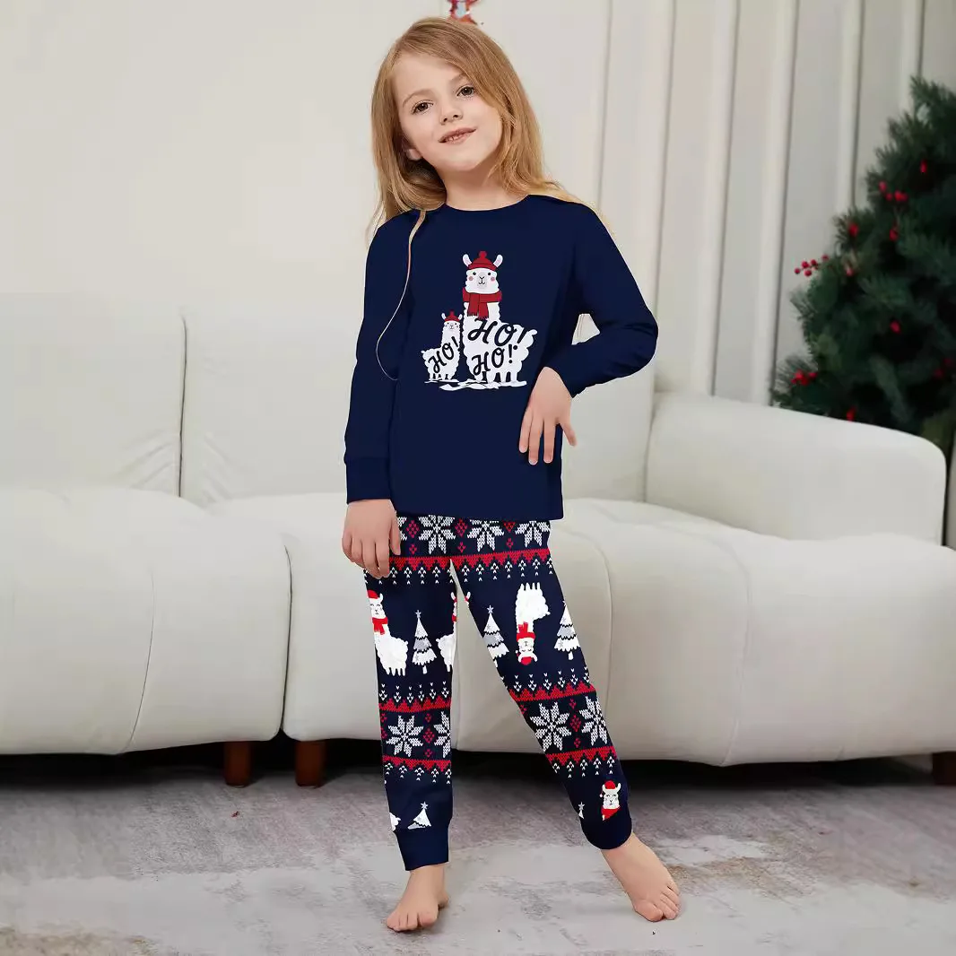 2024 pijamas de natal família roupas bonitos pijamas para dormir para homens loungewear para mulheres criança criança conjunto de pijama 2 peça conjunto