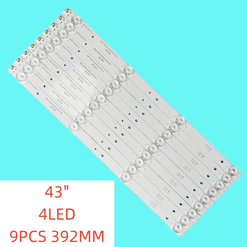 

9pcs/set 4lamps New LED backlight Strip for L43M5-AZ L43M5-AD L43M5-AU IC-B-HWDC43D800 CRH-BH433030030873L-Rev1.1