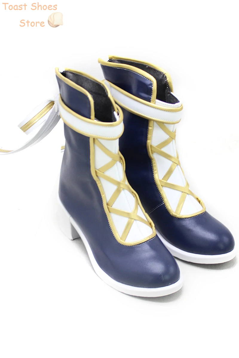 Tori Himemiya Cosplay Schoenen Spel Ensemble Sterren Witte Katyusha Cosplay Prop Pu Lederen Schoenen Halloween Laarzen Kostuum Prop