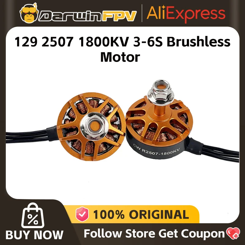 Darwin 129 2507 1800KV 3-6S Brushless Motor FPV RC Multicopter Racing Drone Parts DIY PARTS