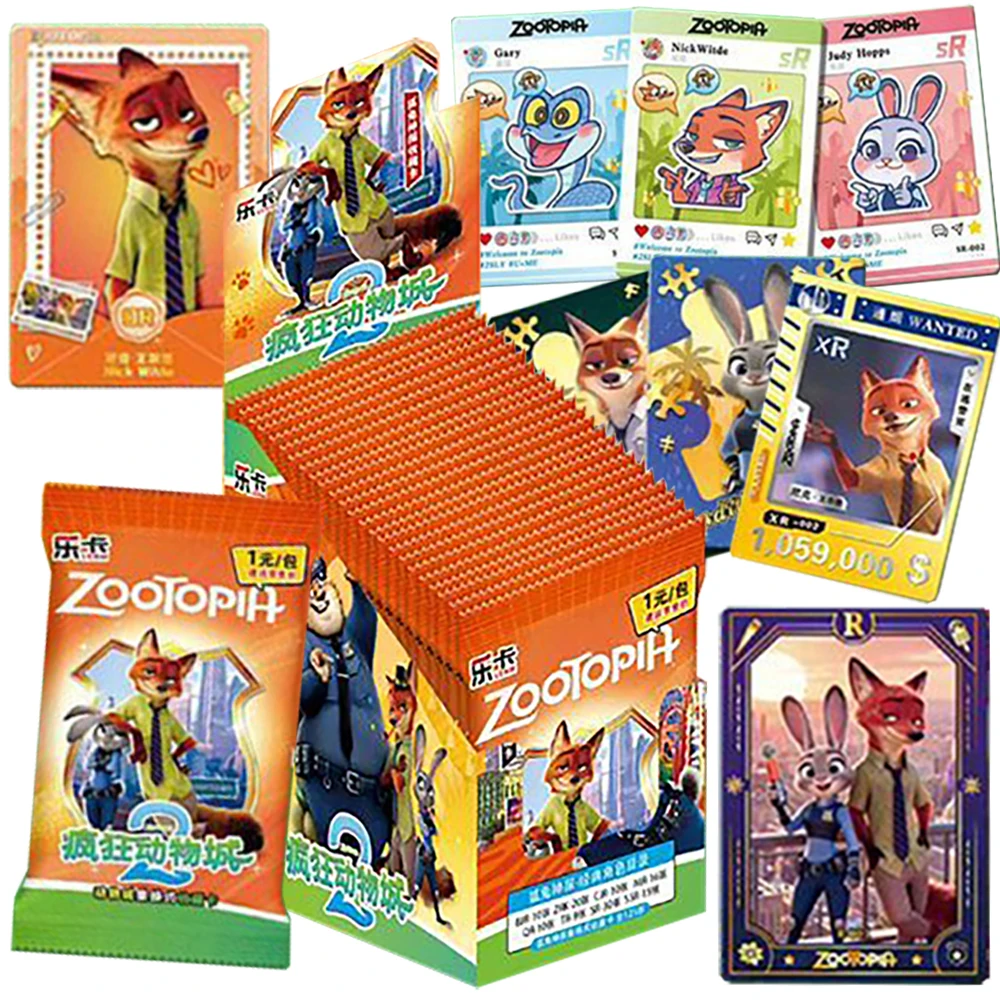 

Zootopia2 Collection Card Child's Surprise Christmas Gifts Popular Comedy Animation Movie Protagonist Creative Card Desktop Toys