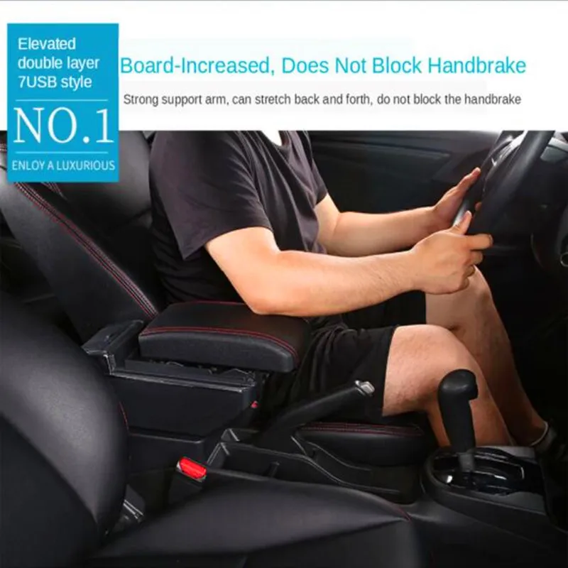 Do Chevrolet Sail 3 Podłokietnik do Chevrolet Aveo Podłokietnik samochodowy Centralny schowek Dedykowane części modernizacyjne Akcesoria samochodowe — zdjęcie 4
