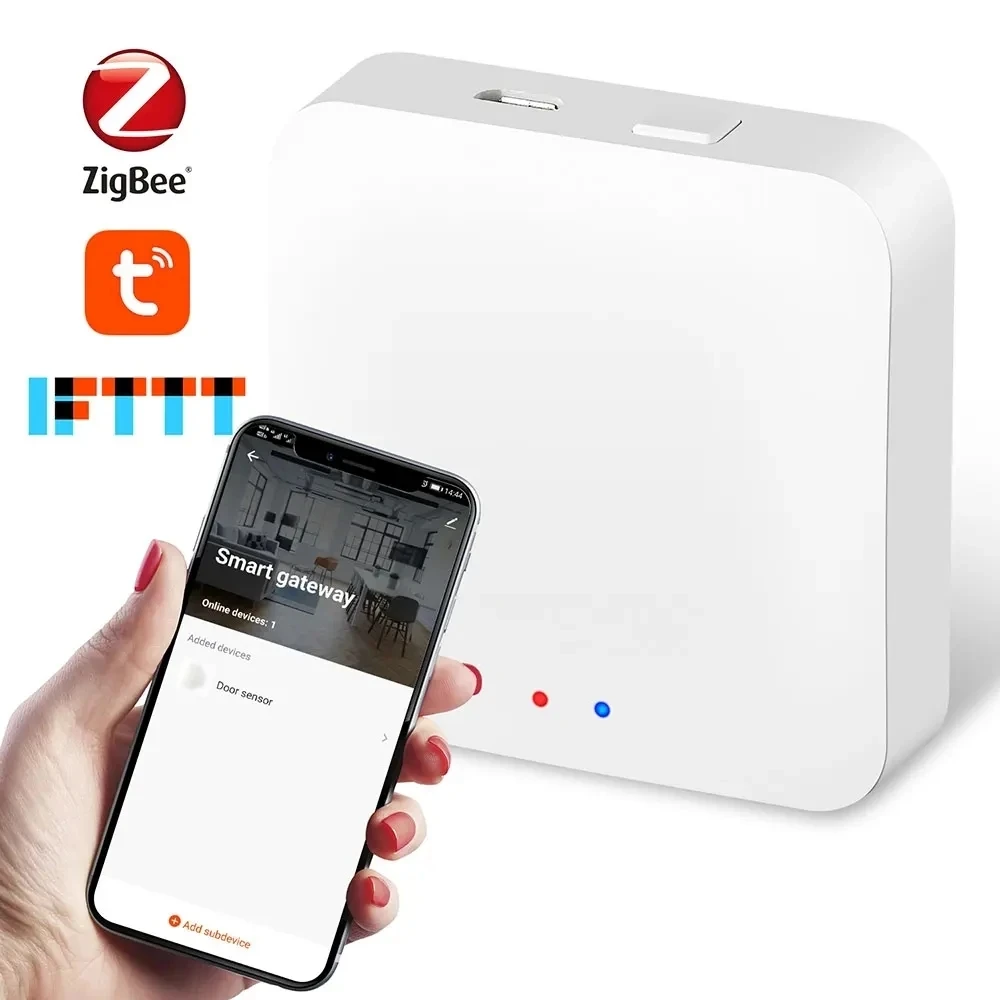 Tuya Zigbee Gateway Hub Smart Home Wireless Bridge Smart Life APP Remote Control Automation Device Works with Alexa Google Home