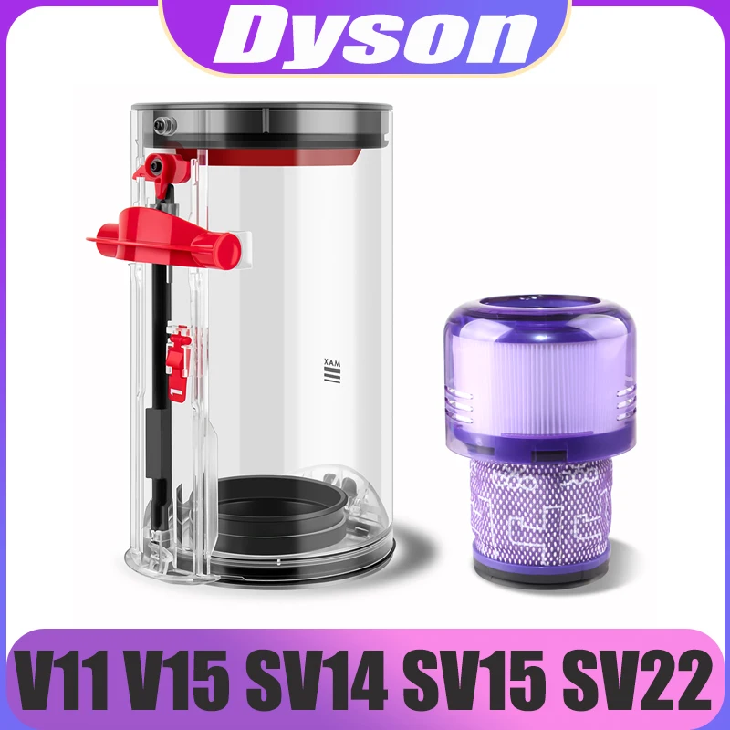 

Upgraded Large Canister Replacement for Dyson V11 V15 SV14 SV15 SV22 Vacuum Cleaner Dust Bin with HEPA Filter Dust Bucket Kit