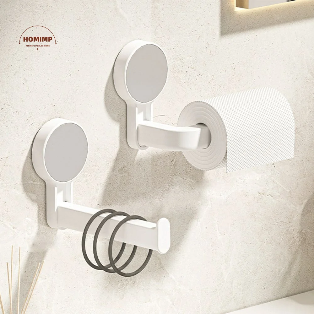 

Multi-Purpose Suction Cup Toilet Paper Holder Stick-On Simplicity Hanging Paper Roll Holder Thickened Design Fashionable