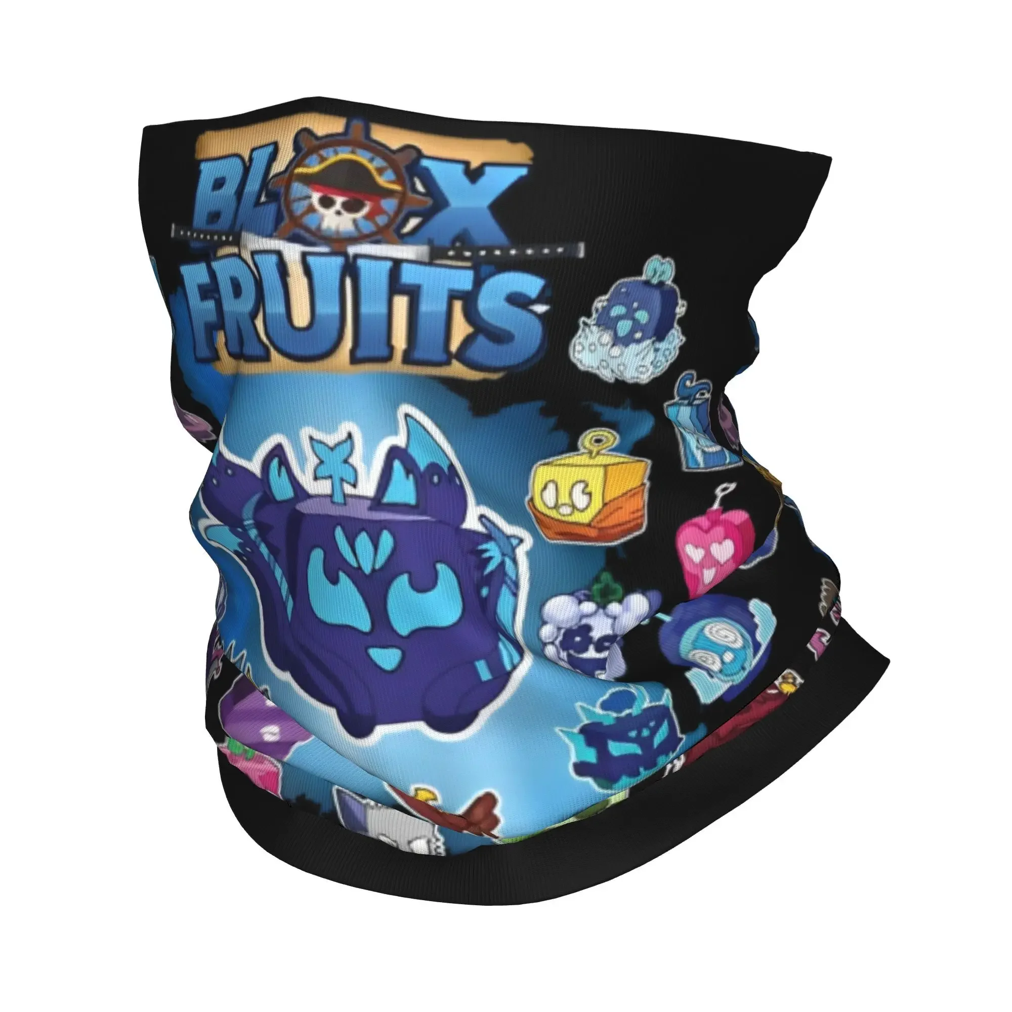 Blox الفواكه لعبة فيديو باندانا اكسسوارات غطاء الرقبة قناع مطبوع وشاح متعدد الاستخدام رباط شعر يلتف المعصم لصيد الأسماك يندبروف