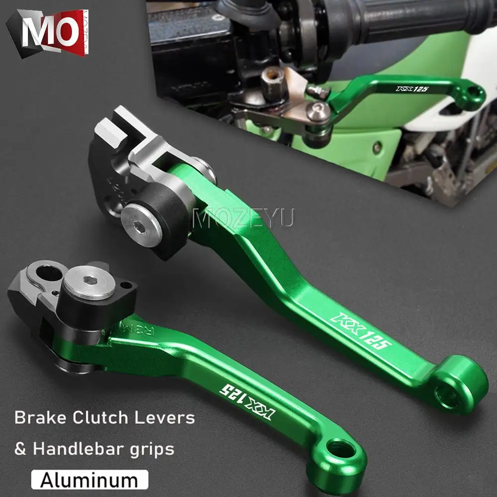 

For KAWASAKI KX125 KX 125 1997 1998 1999 Dirt Pit Bike Motorcycle Pivot Clutch Brake Levers Handle Grips kx125 Motorcoss lever