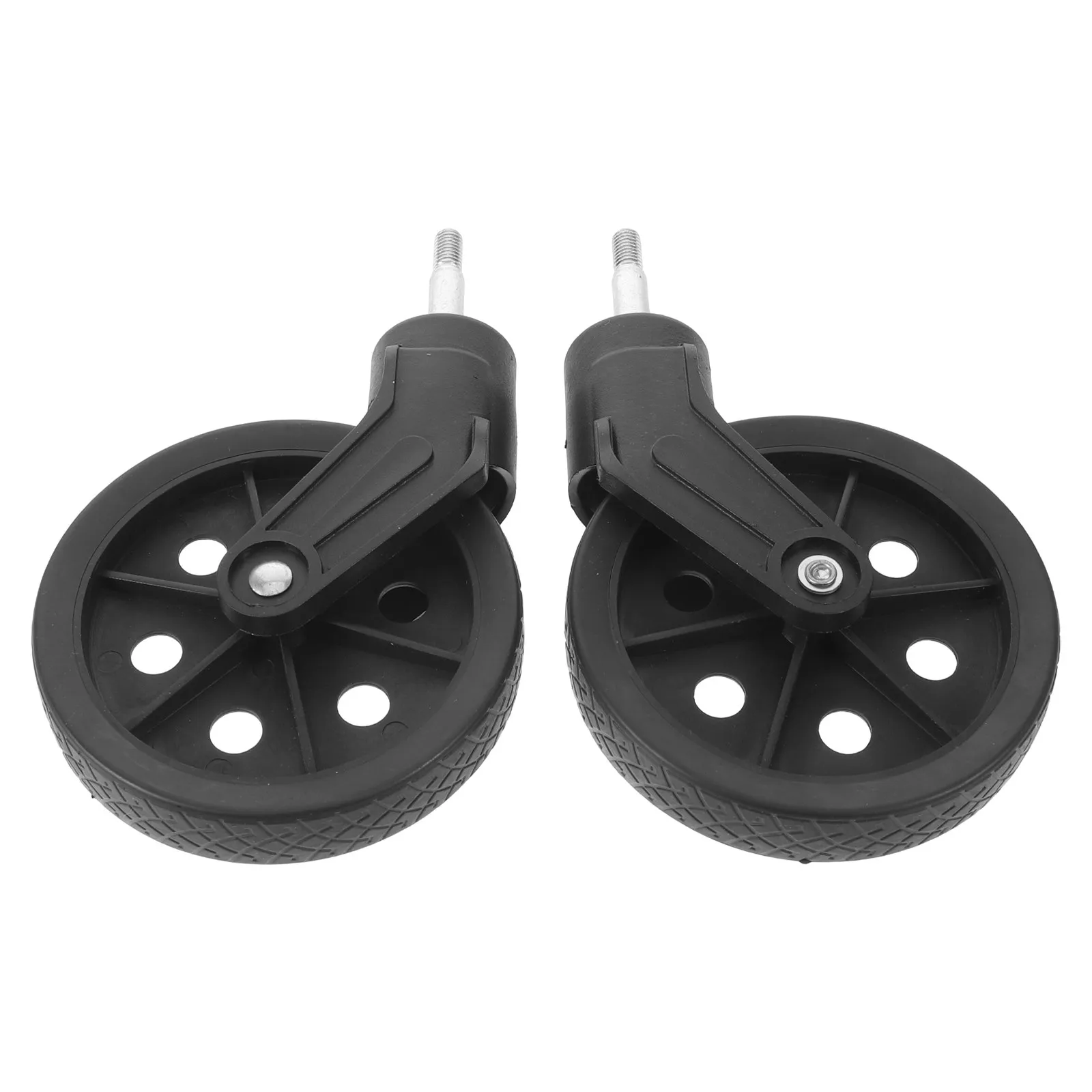 2Pcs Shopping Cart Parts Front Stem Swivel Bearing Caster Wheel for Replacement Silent Smooth Rolling Utility Grocery Cart view 4
