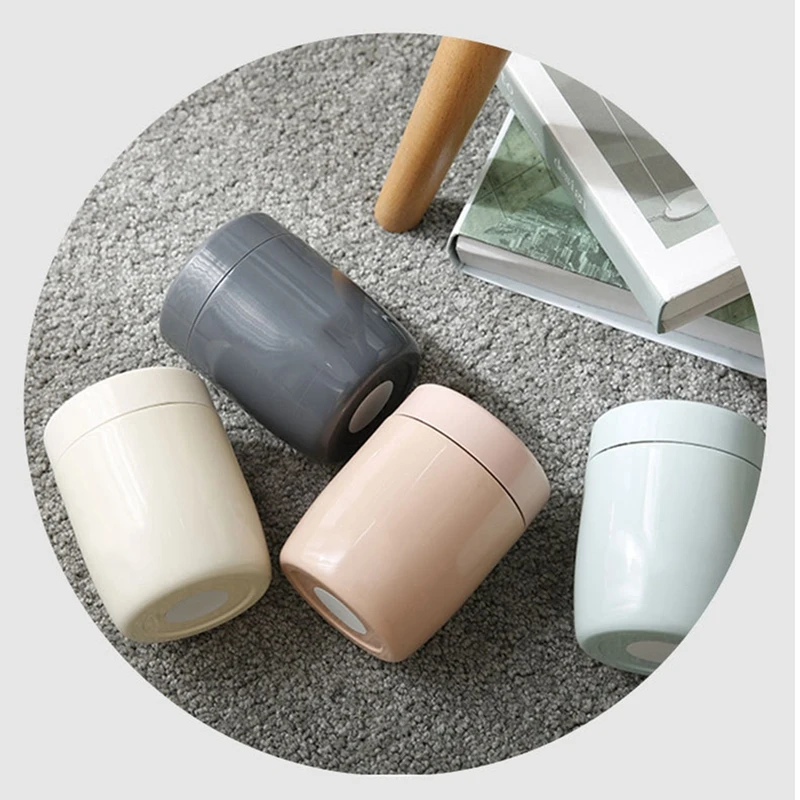 หม้อตุ๋นอาหาร Jar สําหรับอาหารร้อนและเย็นสําหรับเด็กผู้ใหญ่, ซุปภาชนะบรรจุอาหารร้อนสําหรับอาหารกลางวัน, โถอาหาร, สีขาว