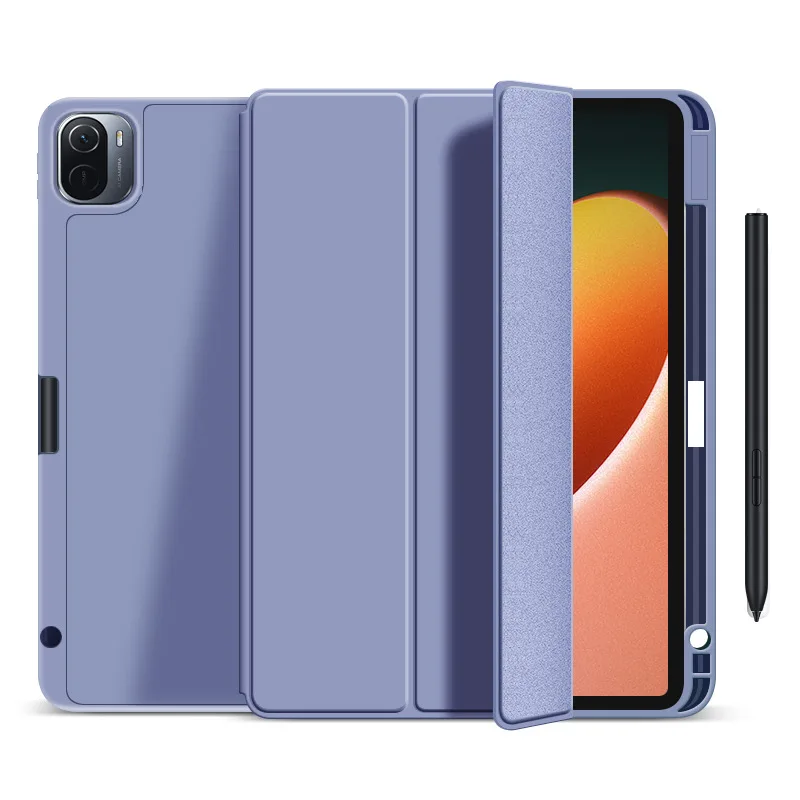 Funda de silicona para Xiaomi Mi Pad 5 Pro, Funda inteligente con portalápices