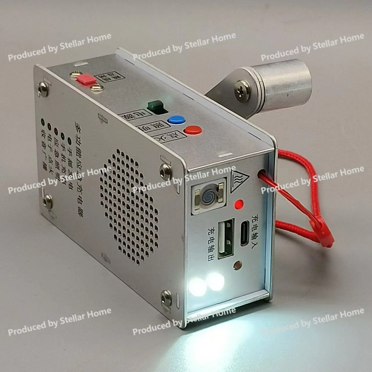 Portable Hand-cranked Generator, Emergency Charger, Flashlight - Radio Disaster Prevention and Preparedness Fishing Essential