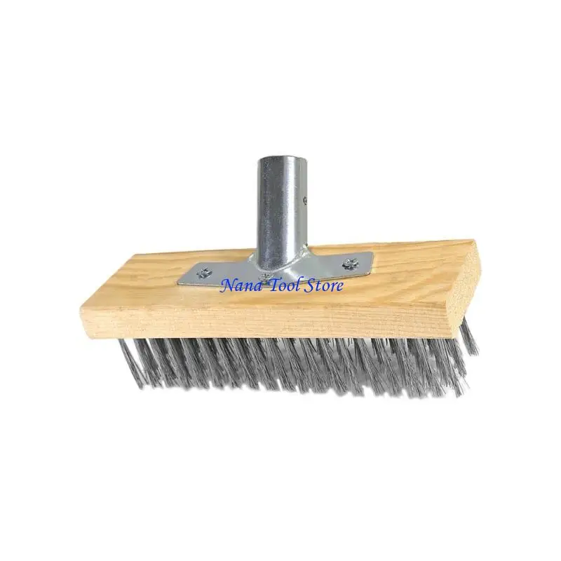 31GJ Stainless Steel Wire Floor Brush Head 11.8Inch 19.68Inch Heavy Duty Scrubber