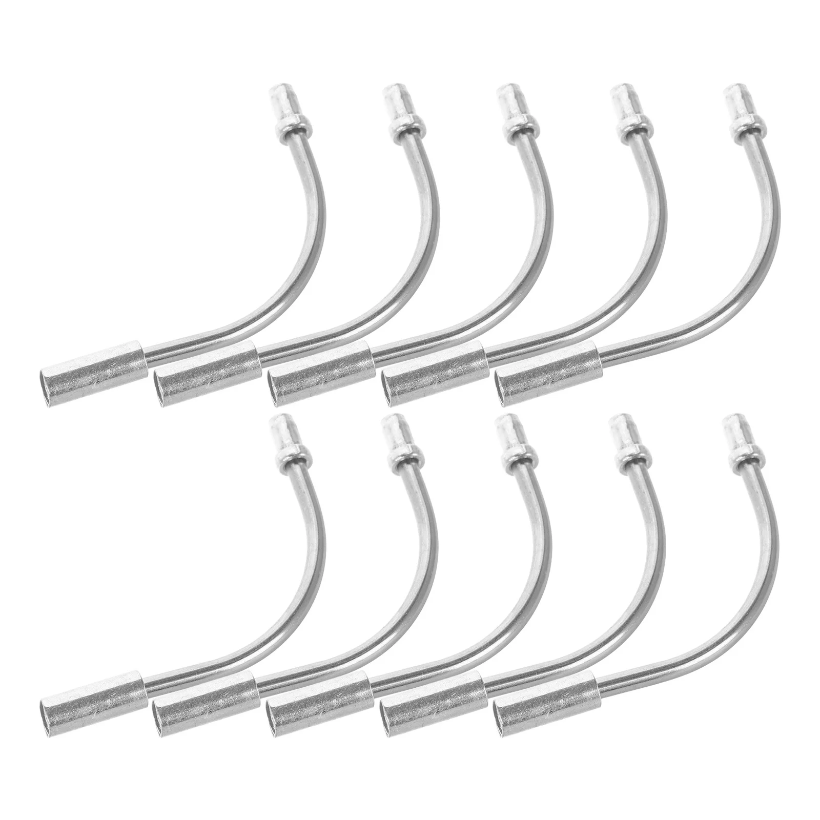 

20Pcs Bicycle Brake Bend Tubes Stainless Steel Flexible Inner Hose Elbow Cable Guide Bike Repair Parts