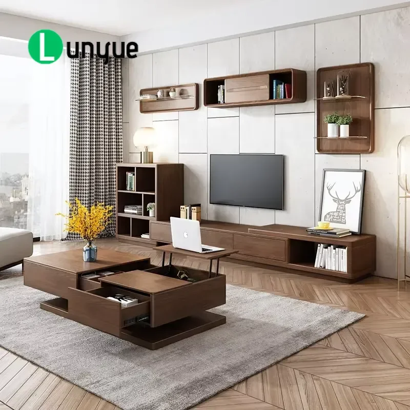 Multifunctional Modern Wood Coffee Table with Adjustable Lifting Top Storage Cheap Hot Sale for Living Room Home Furniture