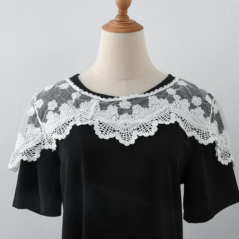 Koreanische Version Sonnencreme Spitze Hohl Haken Blume Spitze Kleinen Schal Vielseitig Kleine Leibchen Kurze Jacke Abdeckung für Frauen