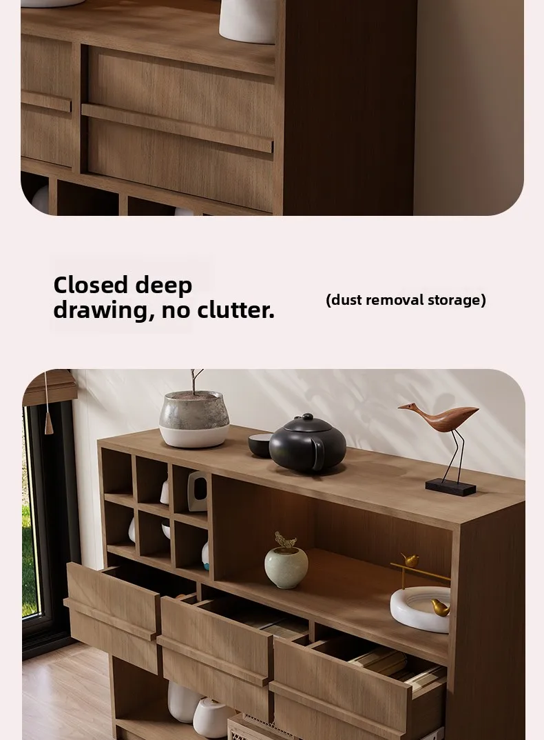 CX solid wood Chinese Bogu rack small tea set tea cup holder, locker