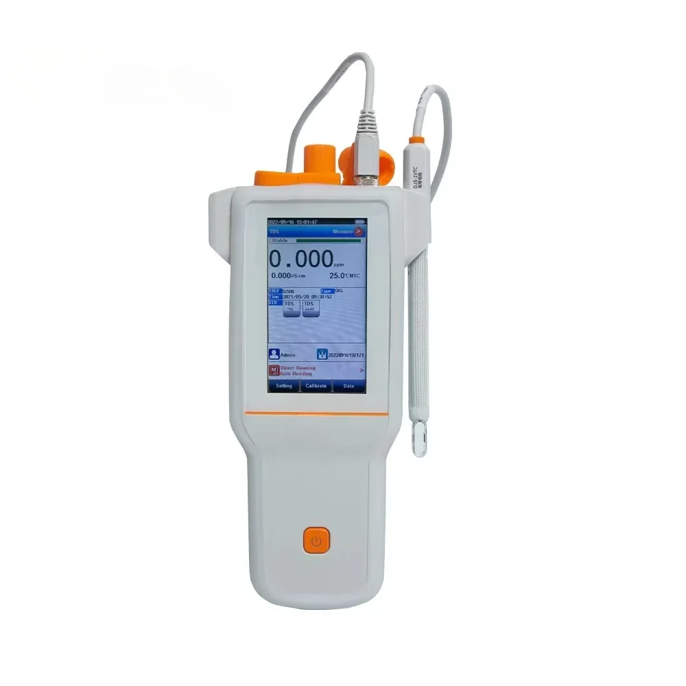 Conductivity Meter Handheld Lab EC Resistivityr TDS  Sal. Temp Testing Analyzer Portable LCD Digital Mchince