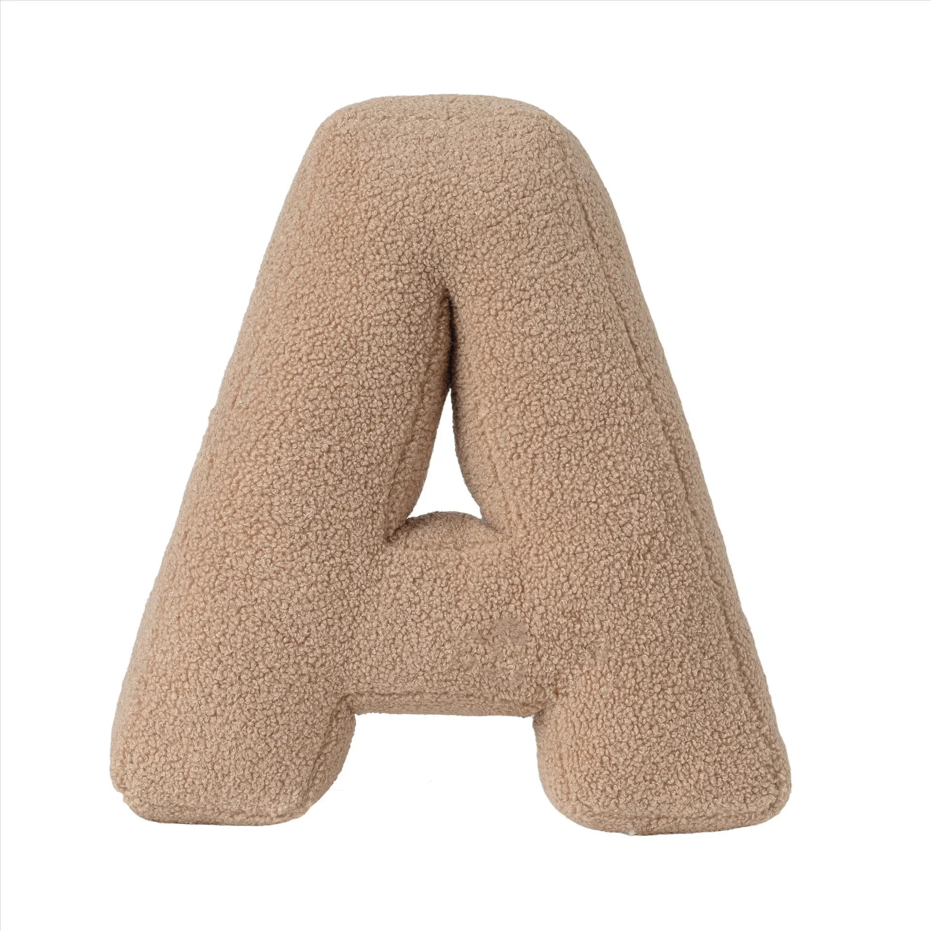 Insnew arrival pillow abc 26 letter cashmere pillow khaki color background decoration props